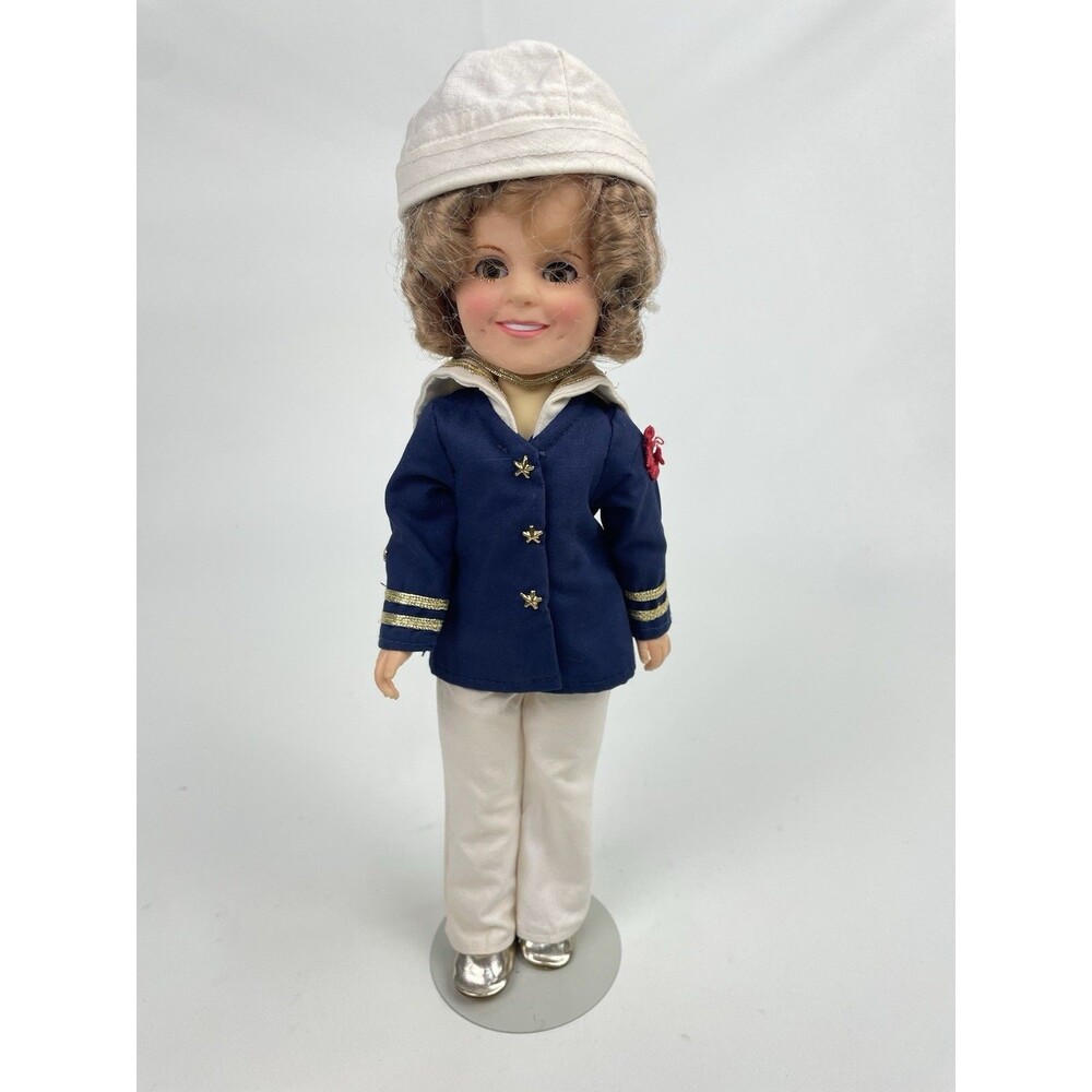 Shirley Temple doll 12” CAPTAIN JANUARY Sailor 1982 collection with stand